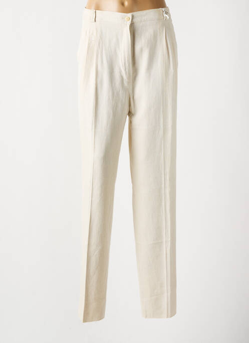 Pantalon droit beige JEAN DESSES pour femme