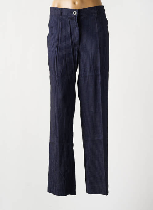 Pantalon droit bleu FRED SABATIER pour femme