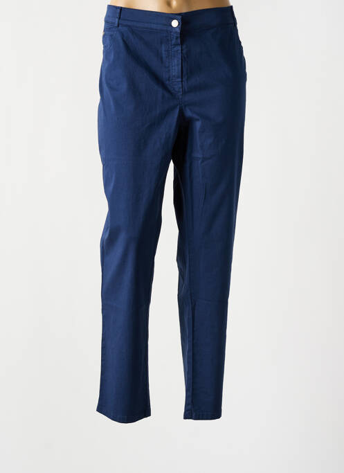 Pantalon droit bleu GUY DUBOUIS pour femme
