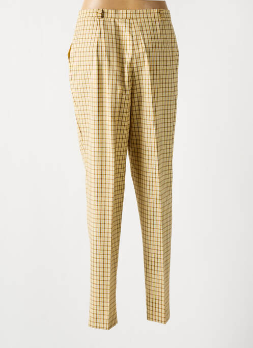 Pantalon droit jaune PAUL MAUSNER pour femme