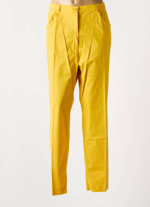 Pantalon droit jaune JEAN BIOLAY pour homme