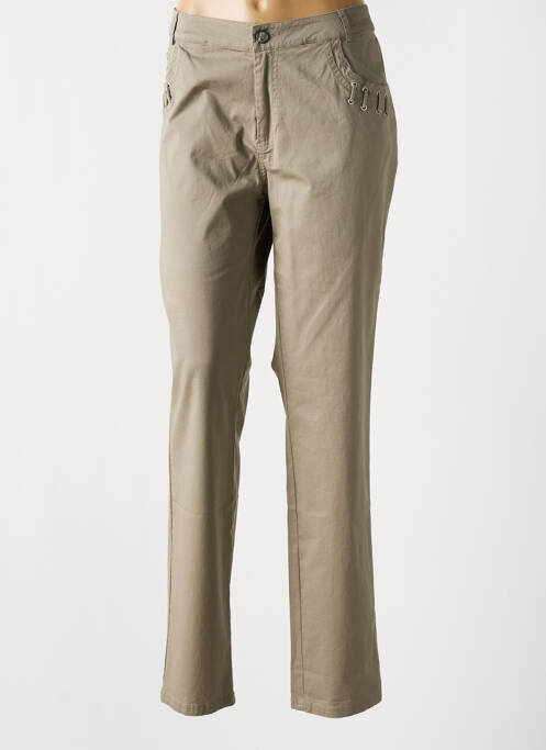 Pantalon slim beige FRED SABATIER pour femme