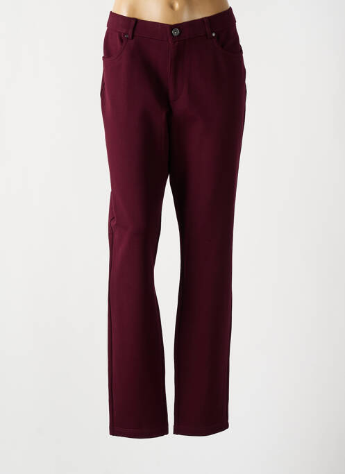 Pantalon slim rouge LCDN pour femme