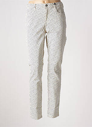 Pantalon slim tissage popeline taille normale beige MAISON SCOTCH femme