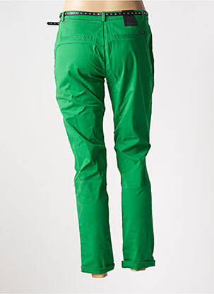 Pantalon chino taille basse taille basse vert MAISON SCOTCH femme