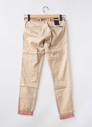 Pantalon chino taille basse taille basse beige MAISON SCOTCH femme