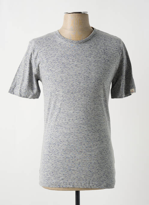 T-shirt coupe droite manches courtes gris LONGBOARD homme