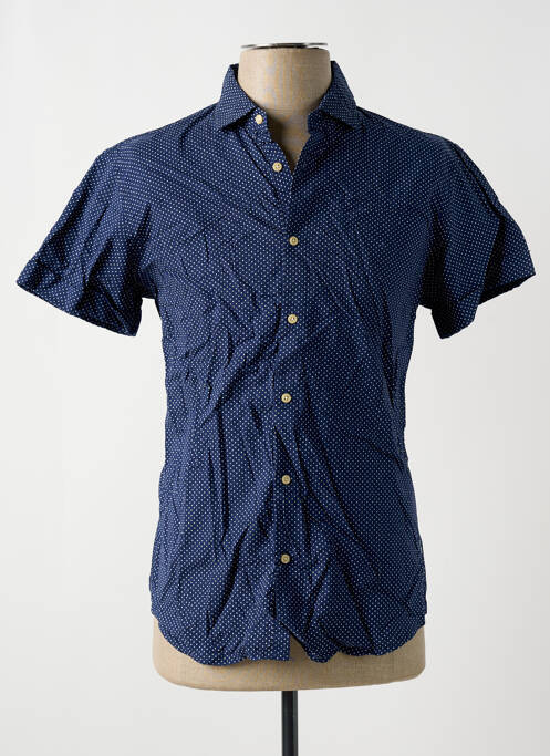 Chemise manches courtes bleu SCOTCH & SODA pour homme