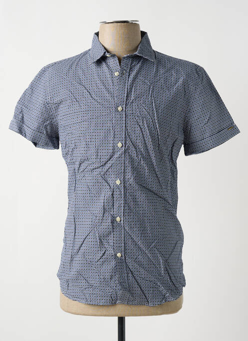 Chemise manches courtes bleu SCOTCH & SODA pour homme