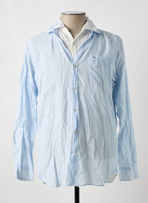 Chemise manches longues bleu SCOTCH & SODA pour homme