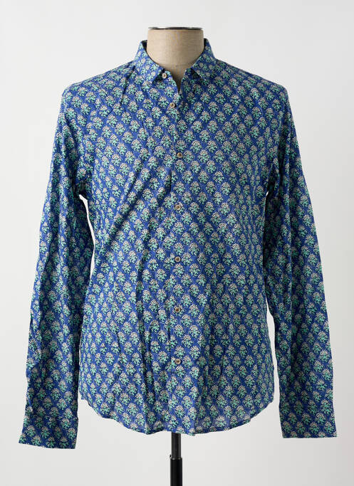 Chemise manches longues bleu SCOTCH & SODA pour homme