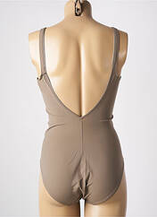 Maillot de bain 1 pièce beige EMPREINTE pour femme seconde vue