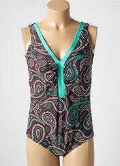 Maillot de bain 1 pièce marron JAVIER GOLMAR pour femme seconde vue