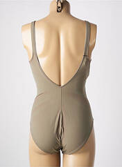 Maillot de bain 1 pièce vert EMPREINTE pour femme seconde vue