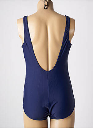 Maillot de bain 1 pièce effet matière satinée haut soutien-gorge avec mousse de rembourrage amovible bleu OCEAN femme