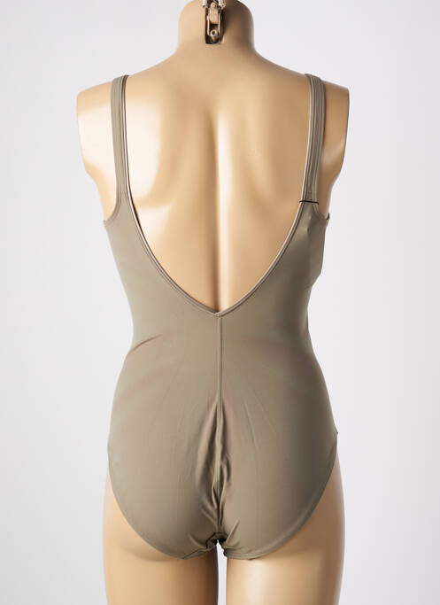Maillot de bain 1 pièce vert EMPREINTE pour femme