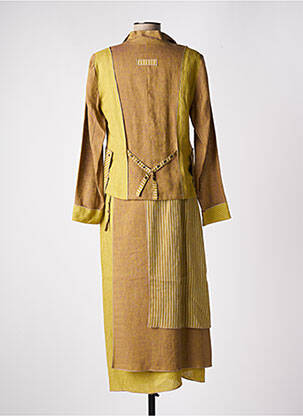 Ensemble jupe fermeture boutonnée sur le devant beige CAROLE RICHARD femme
