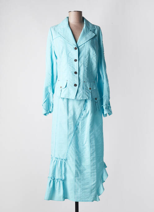 Ensemble jupe bleu FRED SABATIER pour femme