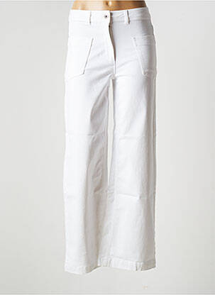Pantalon droit stretch taille normale blanc LA FEE MARABOUTEE femme
