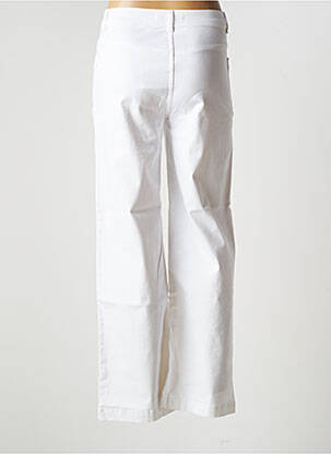 Pantalon droit stretch taille normale blanc LA FEE MARABOUTEE femme