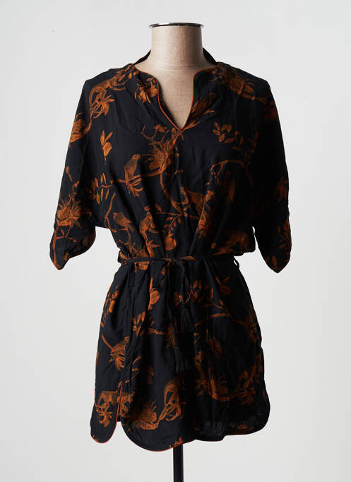 Tunique manches courtes noir LA FEE MARABOUTEE femme