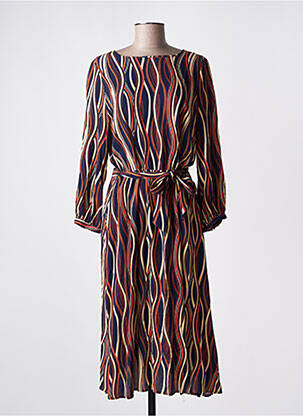 Robe longue manches longues manches longues bleu KING LOUIE femme