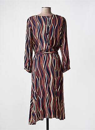 Robe longue manches longues manches longues bleu KING LOUIE femme