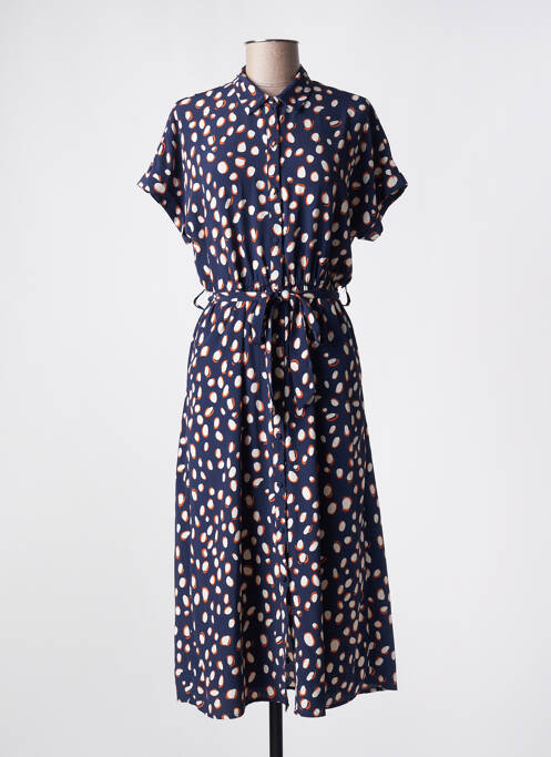 Robe mi-longue bleu EMI-JO pour femme