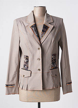 Blazer poches marron LYSA KARA femme