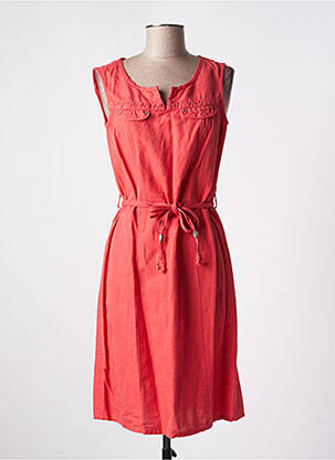 Robe mi-longue sans manche sans manche rouge JAC JAC femme