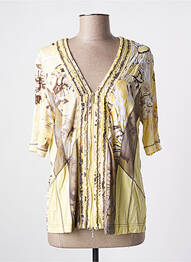 Gilet manches courtes manches mi-longues jaune GELCO femme