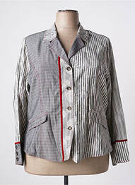Veste casual epaulette gris JEAN GABRIEL femme