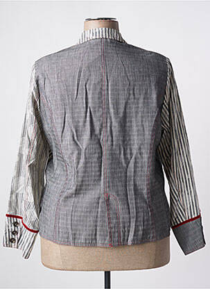 Veste casual epaulette gris JEAN GABRIEL femme