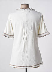 T-shirt beige BE THE QUEEN pour femme seconde vue