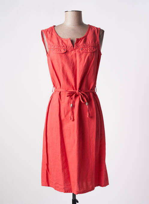 Robe mi-longue sans manche sans manche rouge JAC JAC femme