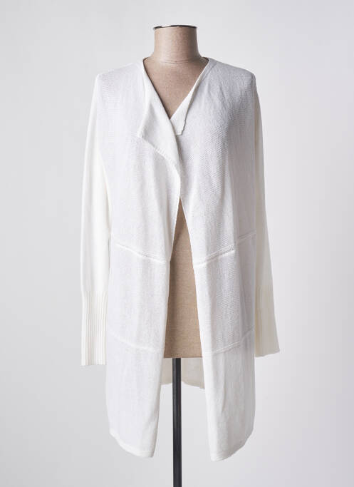 Gilet manches longues blanc JULIE GUERLANDE pour femme