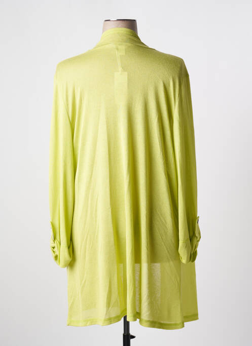 Gilet manches longues vert BE THE QUEEN pour femme