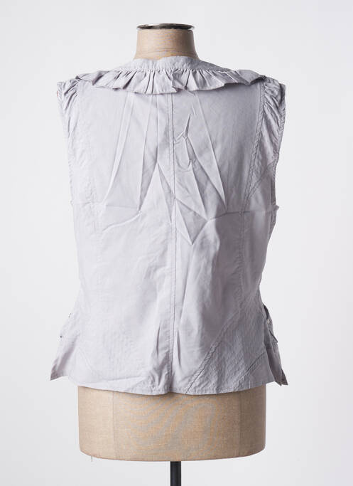 Gilet sans manche gris BE THE QUEEN femme