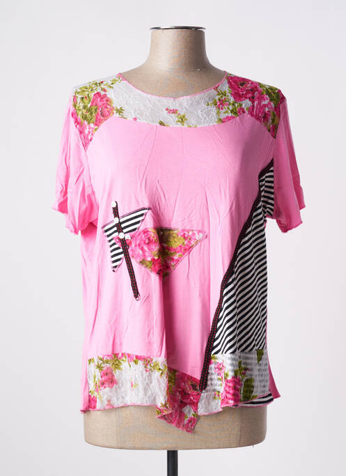 T-shirt rose NANAS DE PARIS pour femme