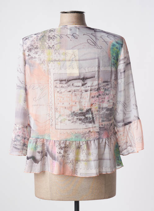 Tunique manches longues gris FRANCE RIVOIRE pour femme