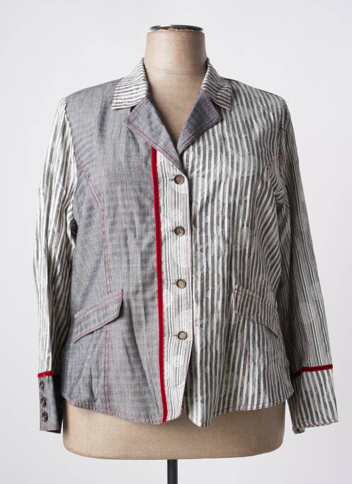 Veste casual gris JEAN GABRIEL pour femme