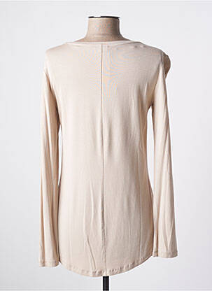 Top tissage jersey manches longues beige VOODOO femme