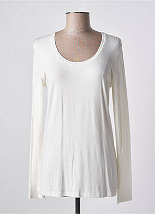 Top tissage jersey manches longues blanc ALAN RED femme