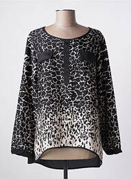 Blouse imprimé fantaisie manches longues noir VOODOO femme