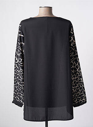 Blouse imprimé fantaisie manches longues noir VOODOO femme