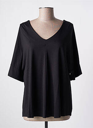 Top stretch manches courtes noir ALAN RED femme