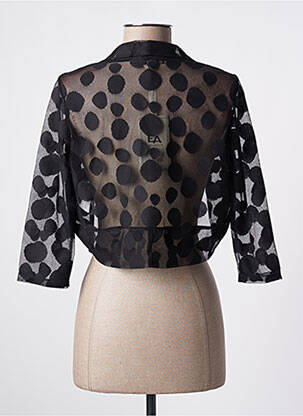Boléro légère et transparente noir ELEONORA AMADEI femme