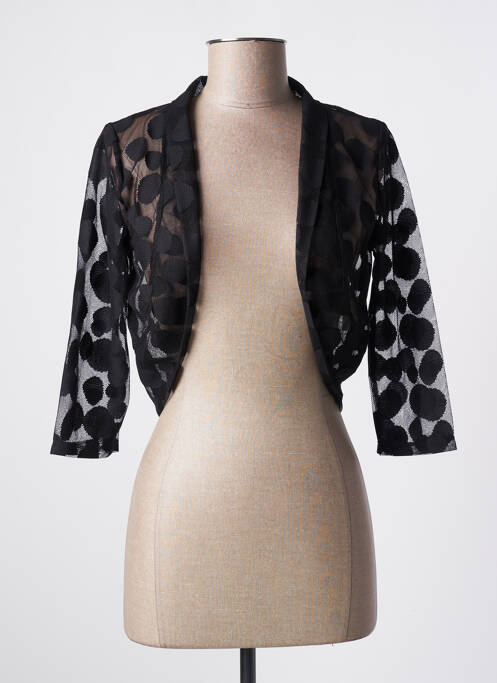 Boléro légère et transparente noir ELEONORA AMADEI femme