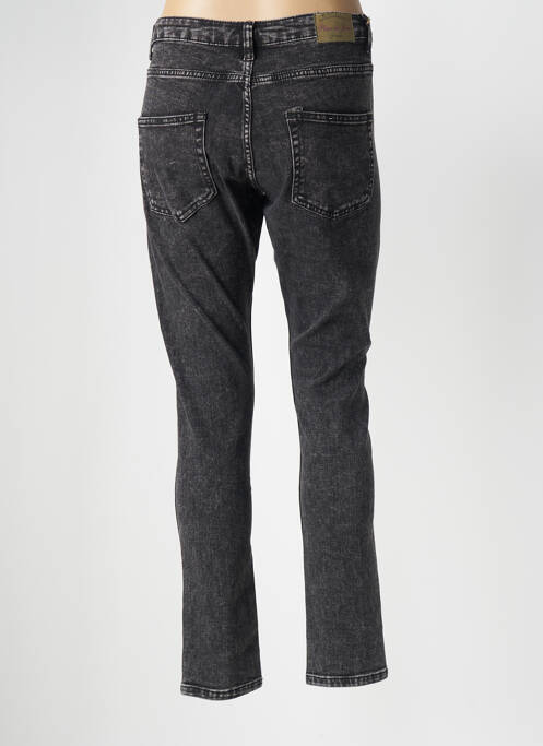 Jeans coupe slim gris PLACE DU JOUR pour femme