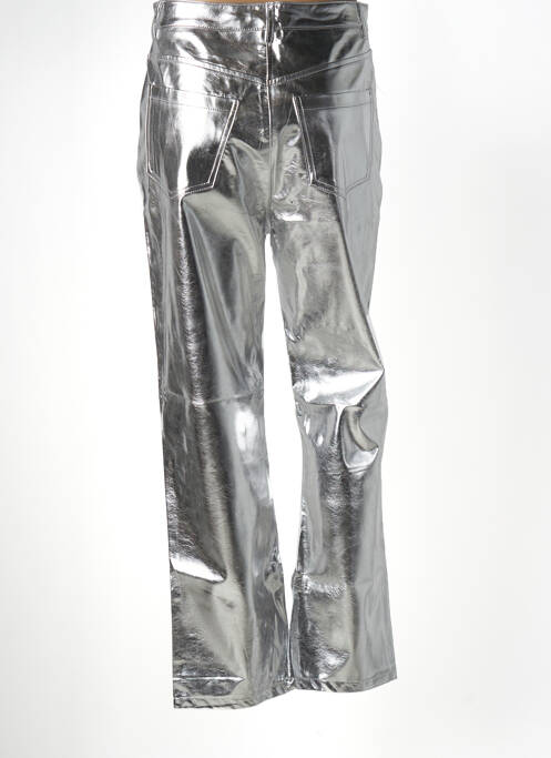 Pantalon droit argent DAPHNEA pour femme